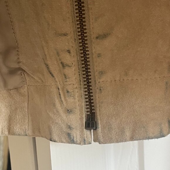 Chico's Tan Leather Jacket - Picture 6 of 6